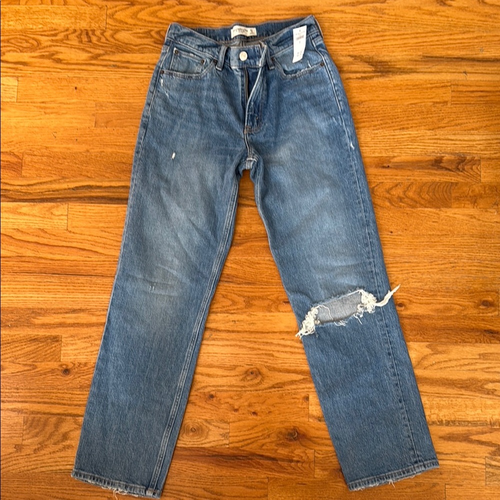 A&F 90s Straight Low Rise
